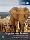 Cover: Organizational Behavior, Updated Global Edition - Pearson Education Limited