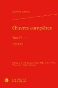 Cover: Oeuvres Completes. Tome IV-1 - Classiques Garnier