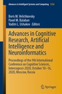 Cover: Advances in Cognitive Research, Artificial Intelligence and Neuroinformatics - Springer