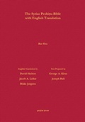 Cover: Bar Sira According to the Syriac Peshitta Version with English Translation - Gorgias Press
