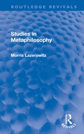 Cover: Studies in Metaphilosophy - Routledge
