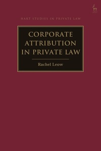 Abbildung von: Corporate Attribution in Private Law - Hart Publishing