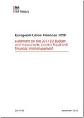 Cover: European Union finances 2013 - TSO