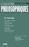 Cover: R. Carnap - Librarie Philosophique J. Vrin