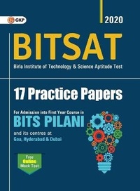 Enlarge image Cover: Bitsat 17 Practice Papers - G K Publications Private Limited