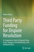 Abbildung von: Third Party Funding for Dispute Resolution - Springer