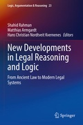 Cover: New Developments in Legal Reasoning and Logic - Springer