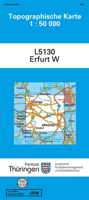 Abbildung von: Erfurt West - Thüringer Landesamt für Bodenmanagement und Geoinformation