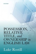 Bild: Possession, Relative Title, and Ownership in English Law - OUP eBook