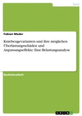 Cover: Kniebeugevarianten und ihre m&ouml;glichen &Uuml;berlastungssch&auml;den und Anpassungseffekte. Eine Belastungsanalyse - GRIN Verlag