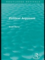 Cover: Political Argument (Routledge Revivals) - Routledge