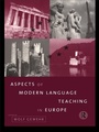 Cover: Aspects of Modern Language Teaching in Europe - Routledge