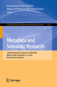 Abbildung von: Metadata and Semantic Research - Springer