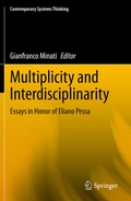 Cover: Multiplicity and Interdisciplinarity - Springer