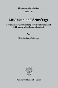 Abbildung von: Mitdasein und Seinsfrage. - Duncker & Humblot