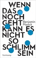Cover: Wenn das noch geht, kann es nicht so schlimm sein - Suhrkamp
