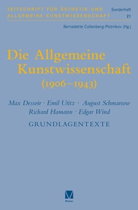 Abbildung von: Die Allgemeine Kunstwissenschaft (1906-1943). Band 2 - Meiner
