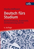 Cover: Deutsch f&uuml;rs Studium - UTB