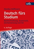 Cover: Deutsch f&uuml;rs Studium - UTB