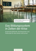 Cover: Das Bildungssystem in Zeiten der Krise - Waxmann
