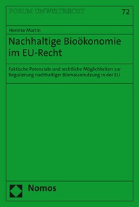 Abbildung von: Nachhaltige Bioökonomie im EU-Recht - Nomos