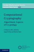 Cover: Computational Cryptography - Cambridge University Press
