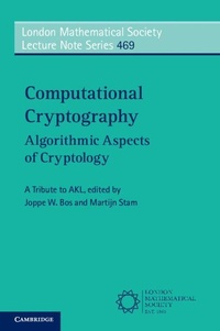 Enlarge image Cover: Computational Cryptography - Cambridge University Press