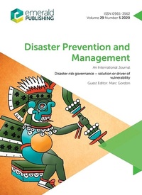 Enlarge image Cover: Disaster risk governance - solution or driver of vulnerability - Emerald Publishing Limited