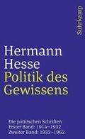 Cover: Politik des Gewissens - Suhrkamp