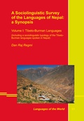 Cover: A Sociolinguistic Survey of the Languages of Nepal: a Synopsis. Vol. I: Tibeto-Burman Languages - LINCOM GmbH