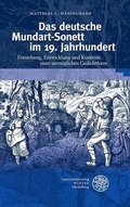 Cover: Das deutsche Mundart-Sonett im 19. Jahrhundert - Universit&auml;tsverlag Winter