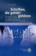 Cover: Schriften, die geh&ouml;rt geh&ouml;ren - Universit&auml;tsverlag Winter