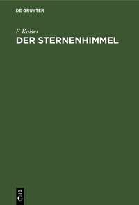 Abbildung von: Der Sternenhimmel - De Gruyter
