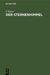 Abbildung von: Der Sternenhimmel - De Gruyter