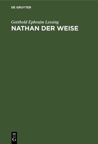 Enlarge image Cover: Nathan der Weise - De Gruyter