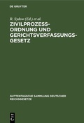 Abbildung von: Zivilprozessordnung und Gerichtsverfassungsgesetz - De Gruyter