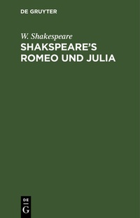 Enlarge image Cover: Shakspeare's Romeo und Julia - De Gruyter