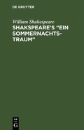 Cover: Shakspeare's "Ein Sommernachtstraum" - De Gruyter