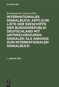 Enlarge image Cover: 1. Januar 1939 - De Gruyter