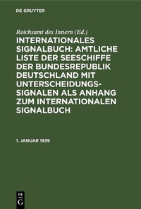 Abbildung von: 1. Januar 1939 - De Gruyter