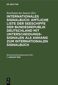Abbildung von: 1. Januar 1929 - De Gruyter