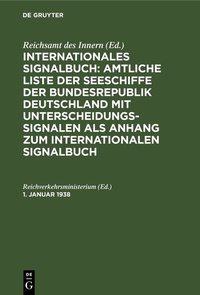 Abbildung von: 1. Januar 1938 - De Gruyter