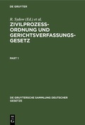 Abbildung von: Zivilprozeßordnung und Gerichtsverfassungsgesetz - De Gruyter