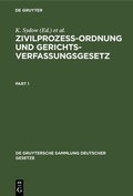 Abbildung von: Zivilprozeßordnung und Gerichtsverfassungsgesetz - De Gruyter