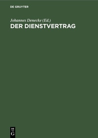Enlarge image Cover: Der Dienstvertrag - De Gruyter