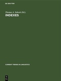 Cover: Indexes - De Gruyter Mouton