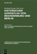 Cover: Handelsstra&szlig;en des Mittelalters - De Gruyter