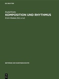 Cover: Komposition und Rhythmus - De Gruyter