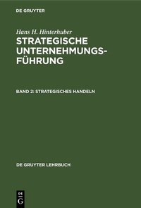 Enlarge image Cover: Strategisches Handeln - De Gruyter