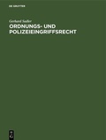 Bild: Ordnungs- und Polizeieingriffsrecht - De Gruyter